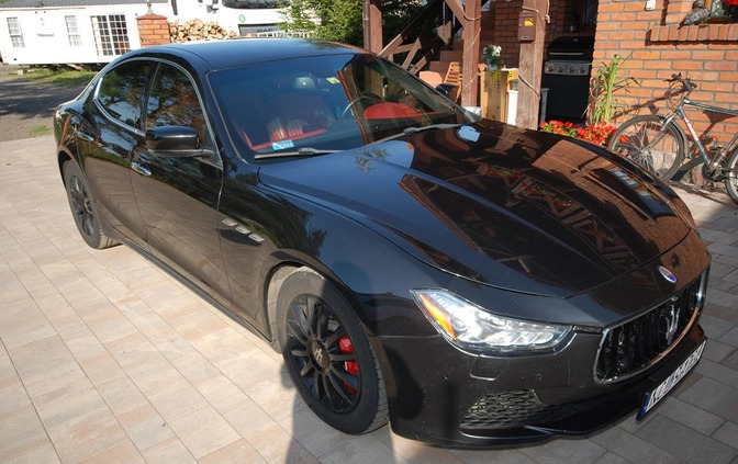Maserati Ghibli cena 115497 przebieg: 78000, rok produkcji 2015 z Tarnogród małe 781